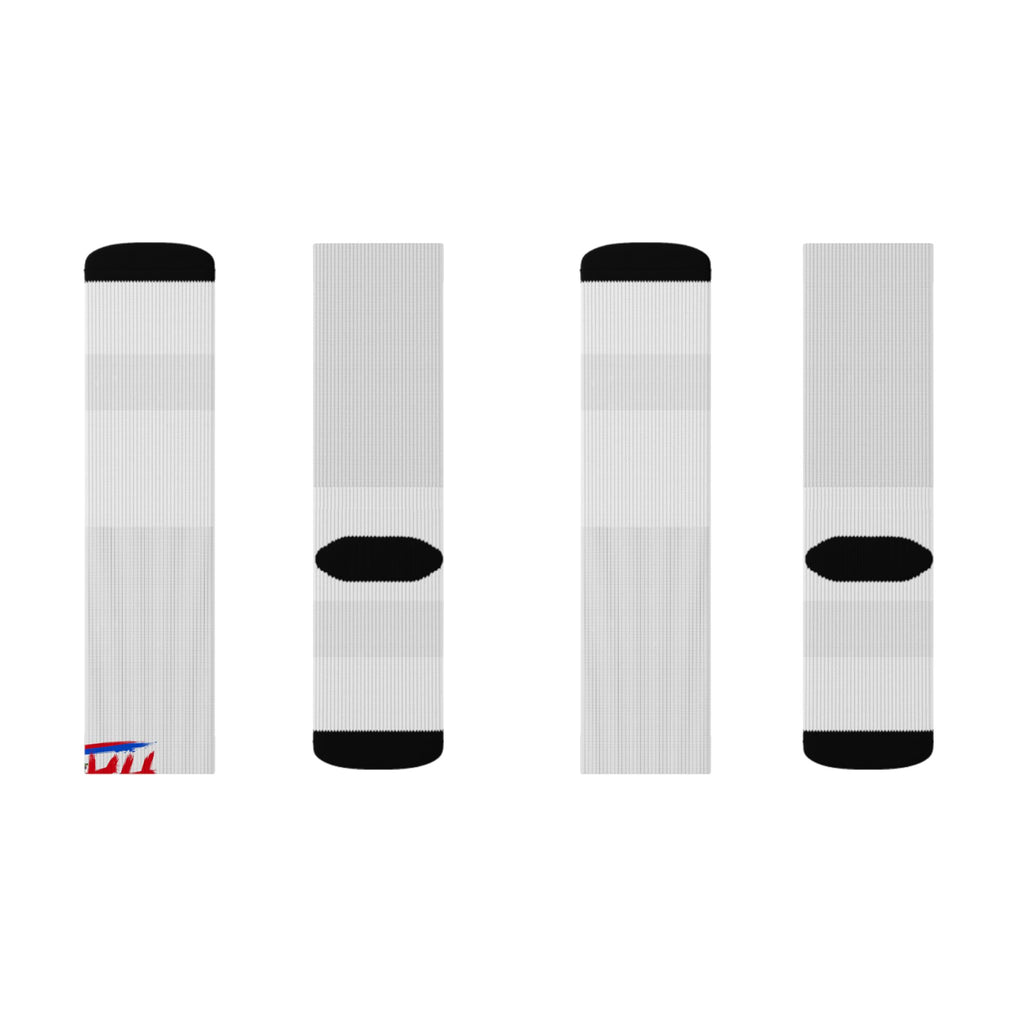 Haiti Wordmark Socks - White
