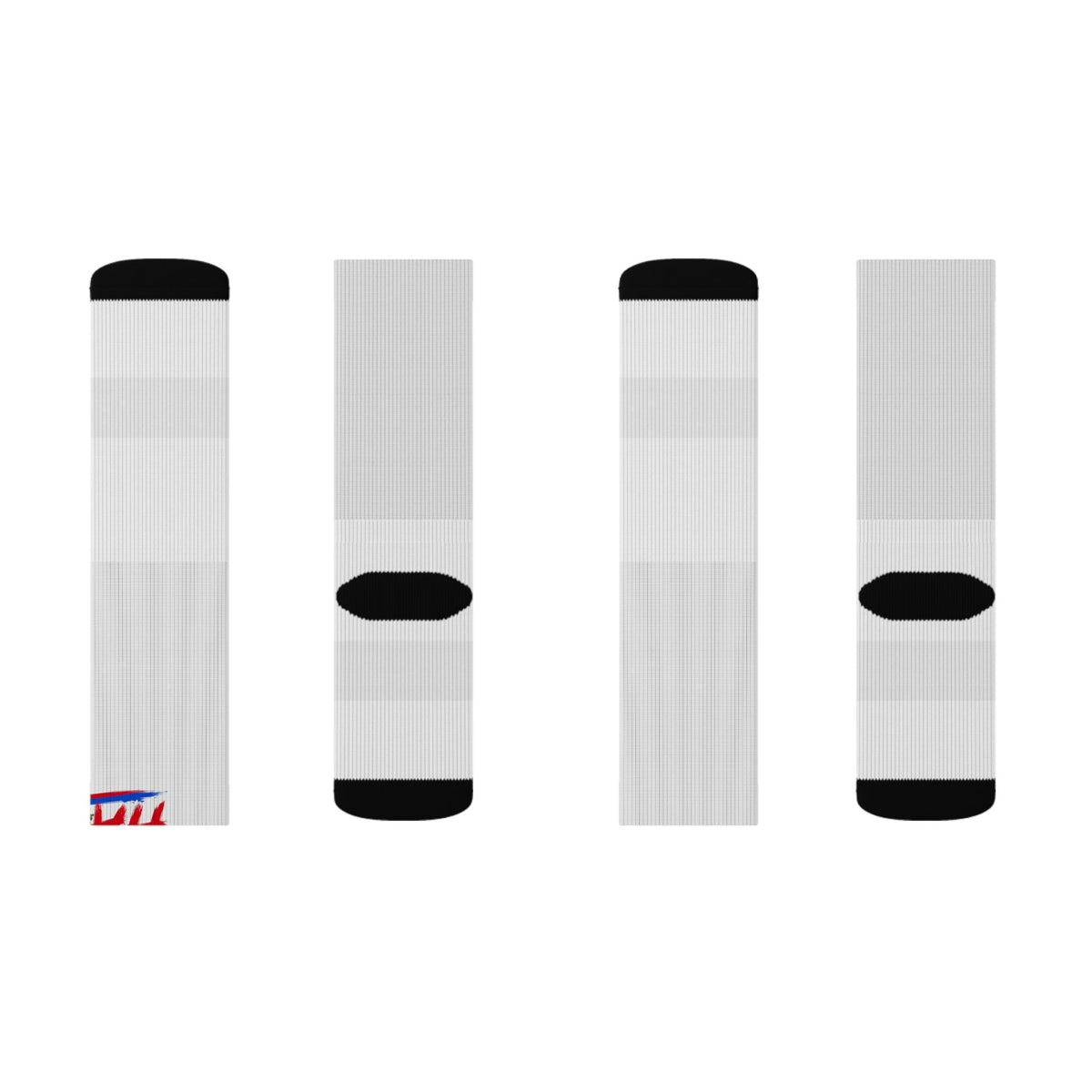 Haiti Wordmark Socks - White