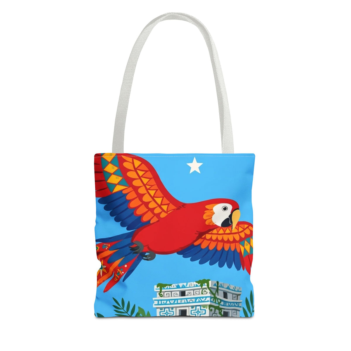 Honduras Macaw & Ruins Tote Bag