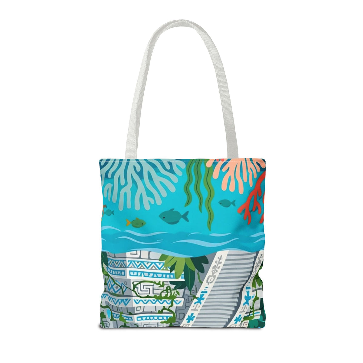 Honduras Macaw & Ruins Tote Bag