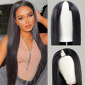 Dixtefo V Part Human Hair Wigs V Shape No Leave Out Lace Front