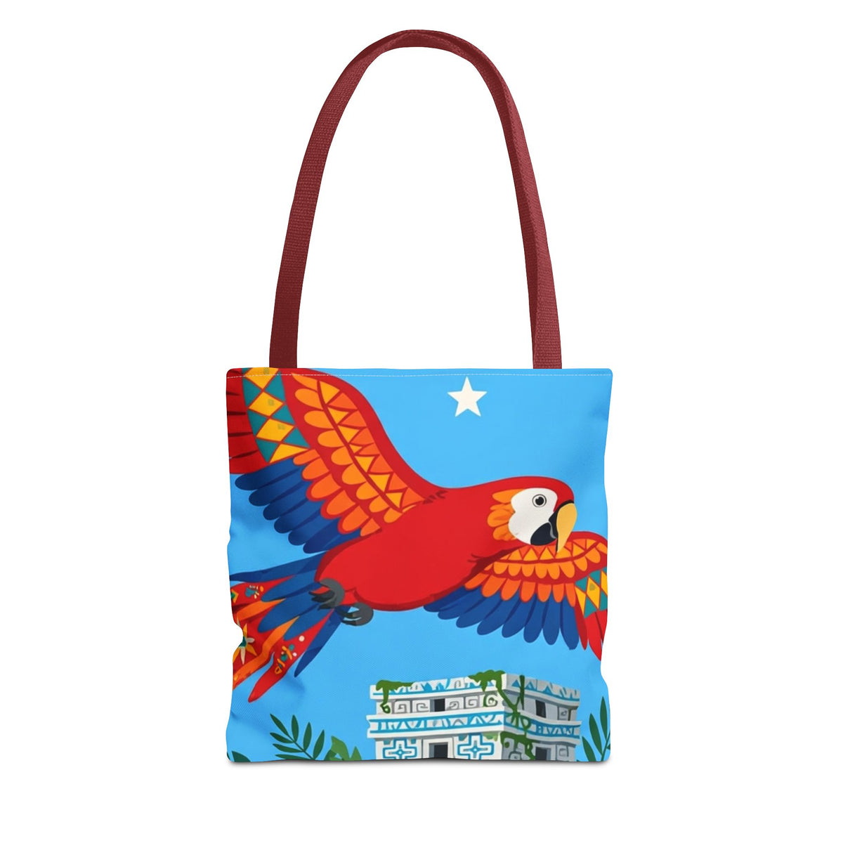Honduras Macaw & Ruins Tote Bag
