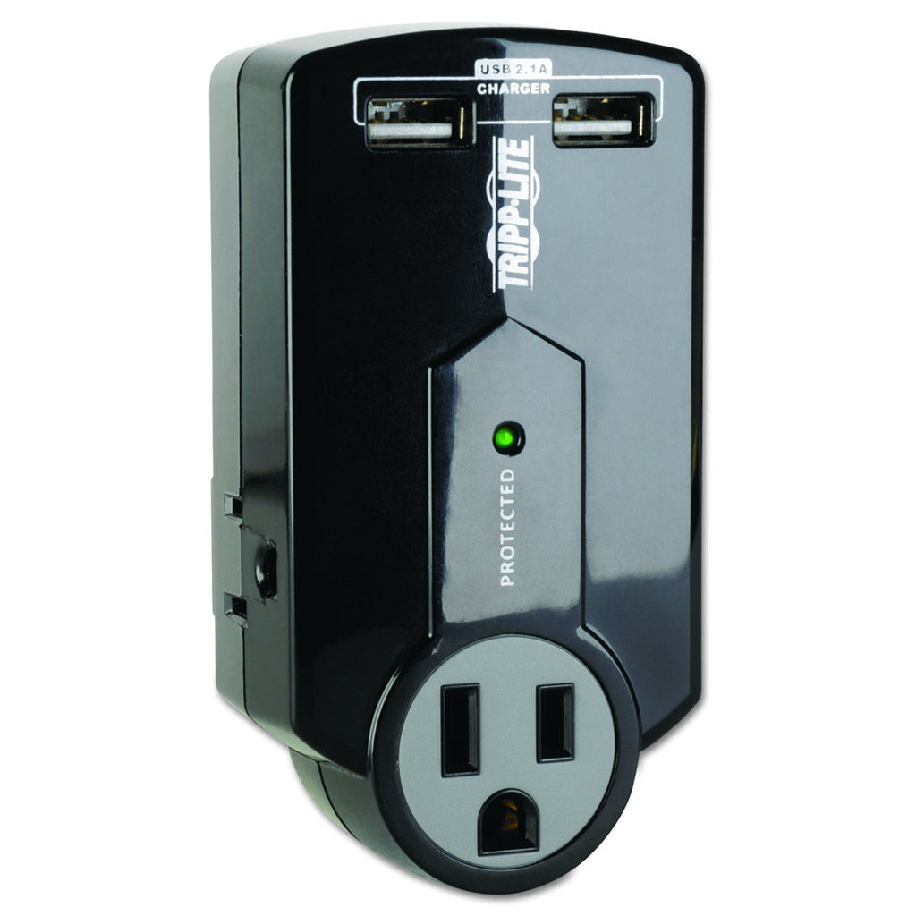 Tripp Lite 3-Outlet Portable Surge Protector with 2 USB (SK120USB)