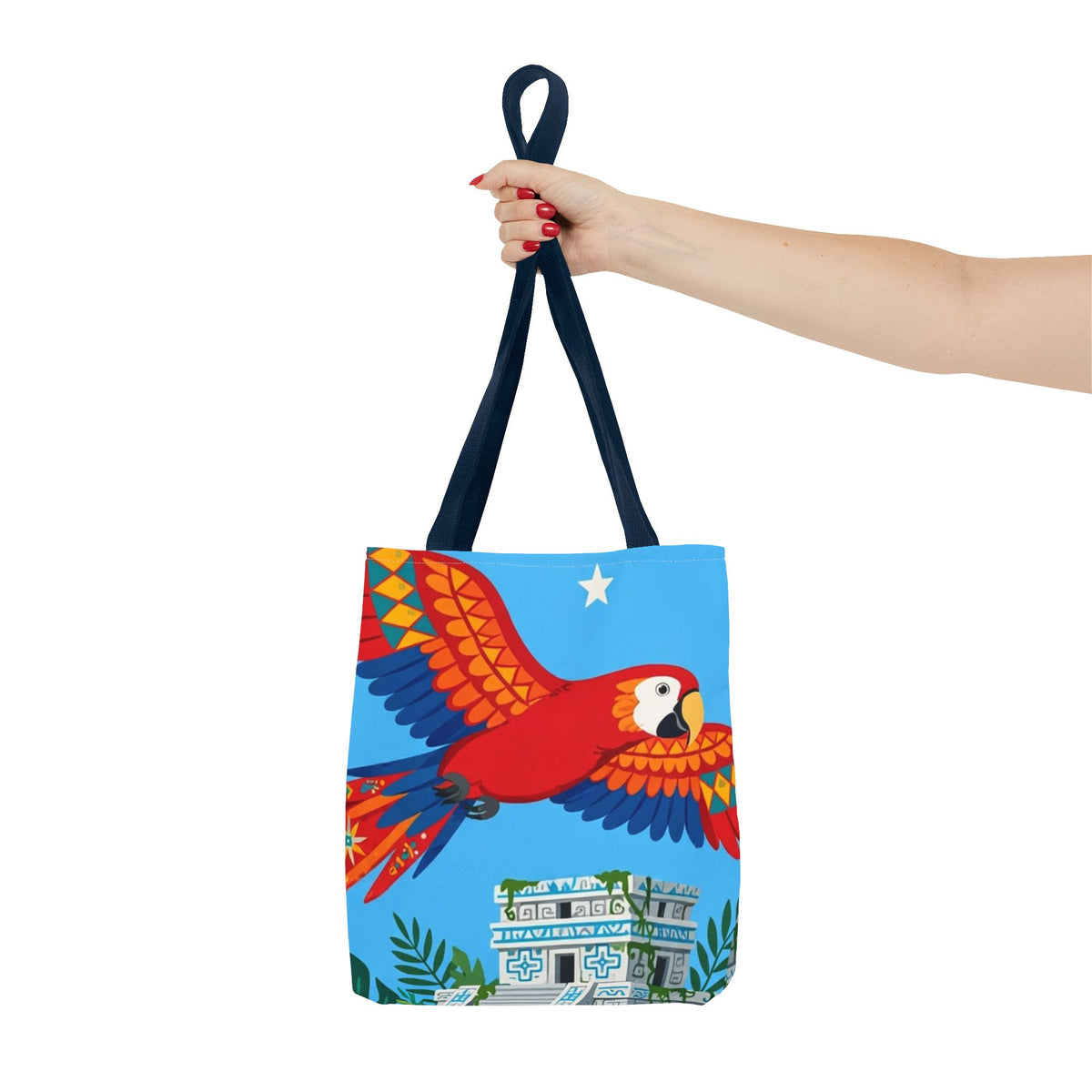 Honduras Macaw & Ruins Tote Bag