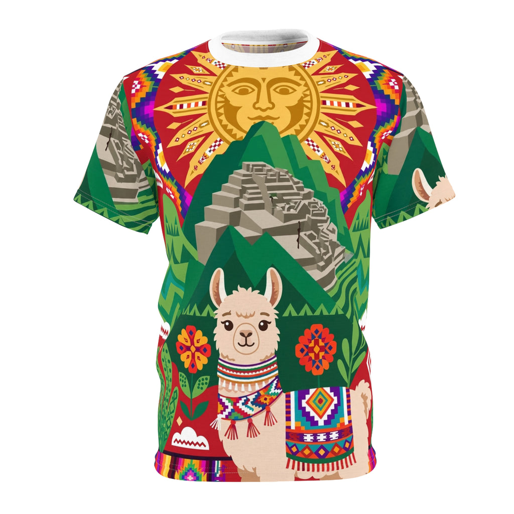 Peru Llama & Machu Picchu All-Over Print T-Shirt