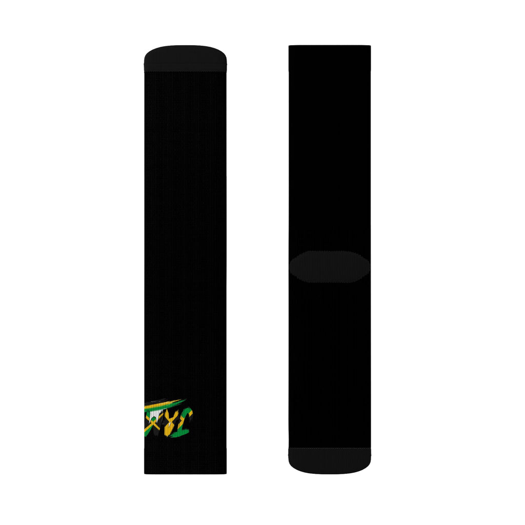 Jamaica Wordmark Socks - Black