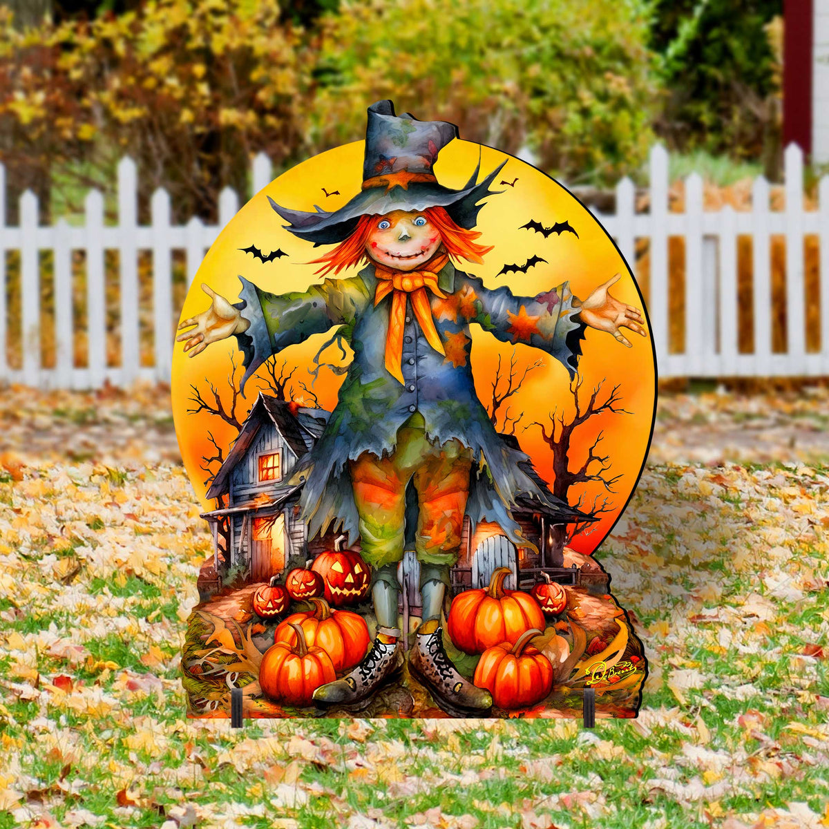 Halloween Scarecrow Freestanding Decor - Outdoor by G. Debrekht