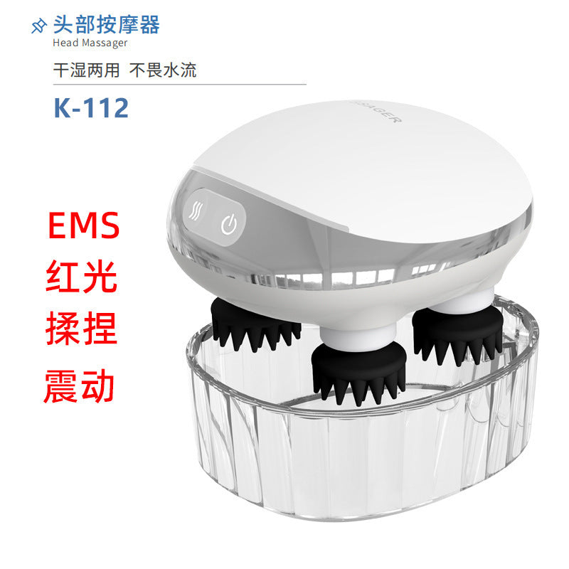 Electric Handheld Scalp Massager with Heating Function