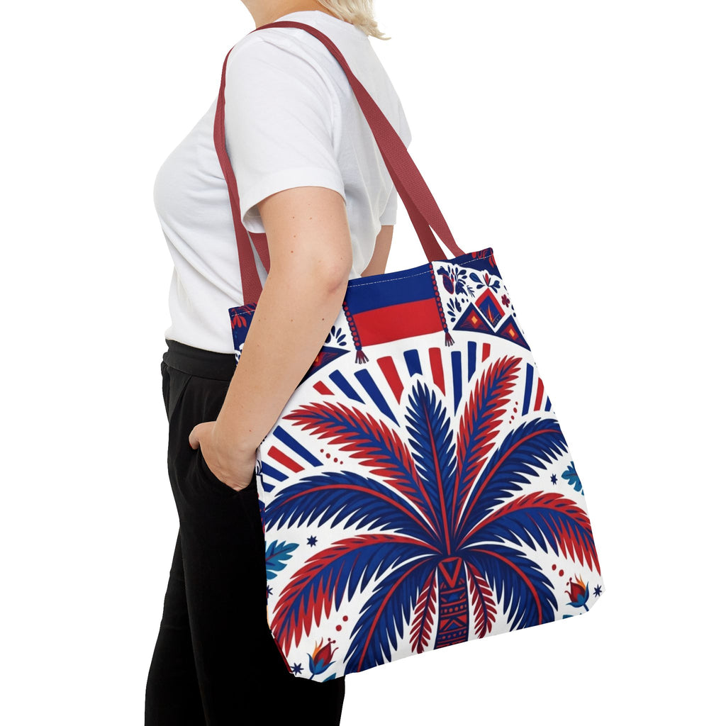 Haiti Palm & Drums Tote Bag
