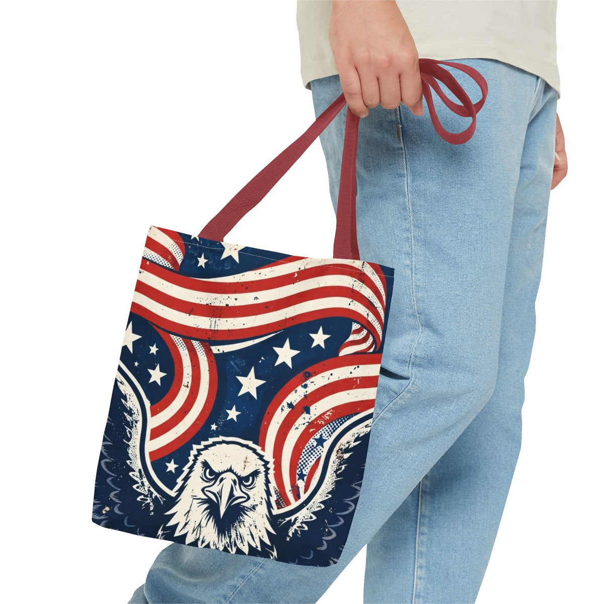 USA Eagle & Flag Tote Bag