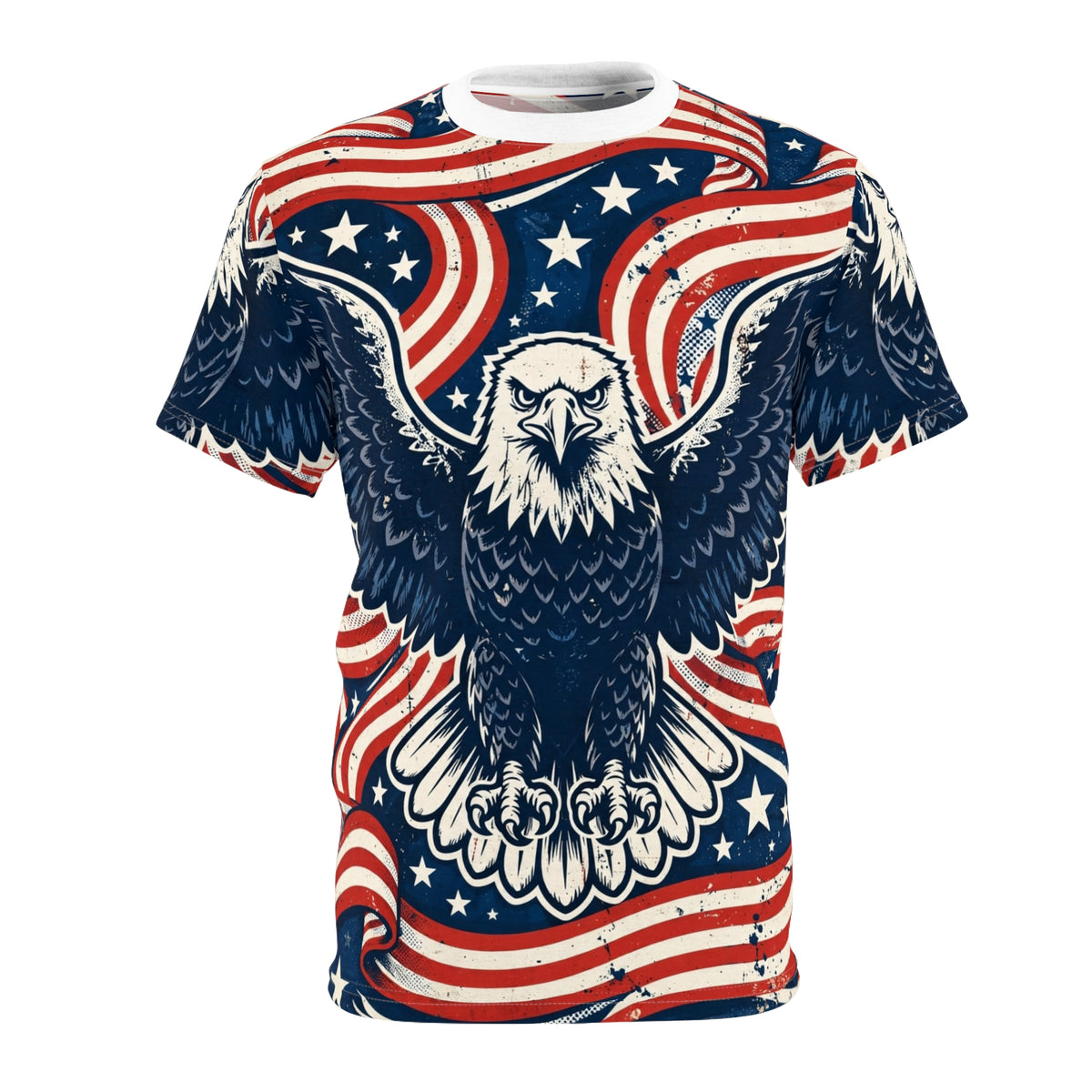 USA Eagle & Flag All-Over Print T-Shirt