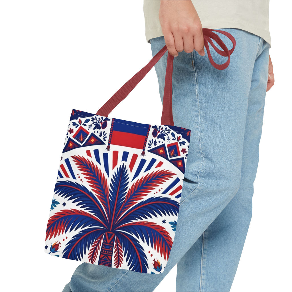 Haiti Palm & Drums Tote Bag