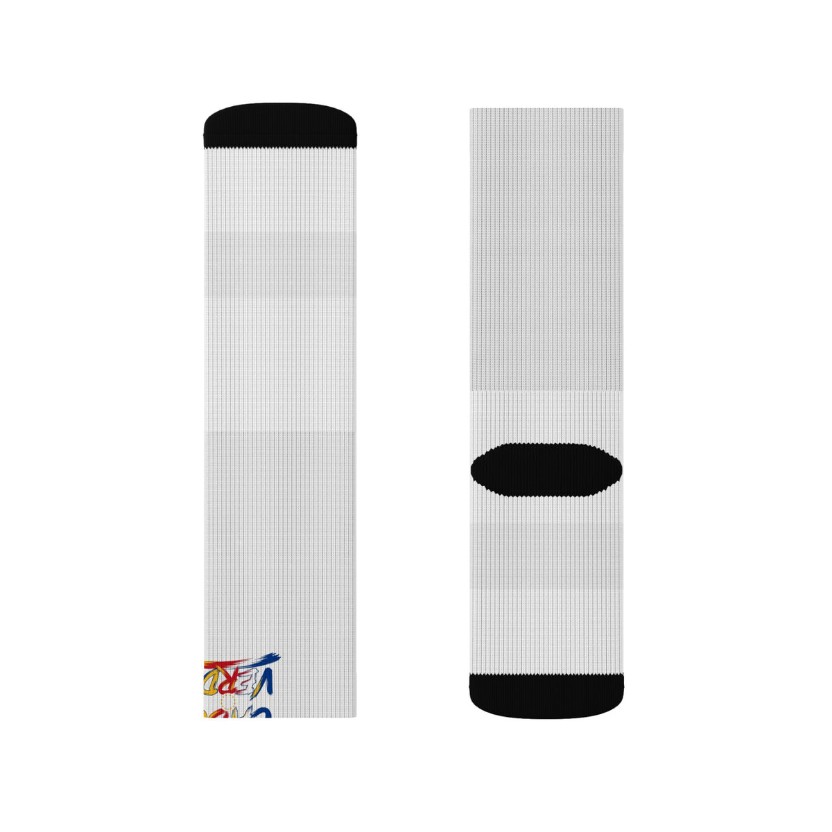Cabo Verde Wordmark Socks - White