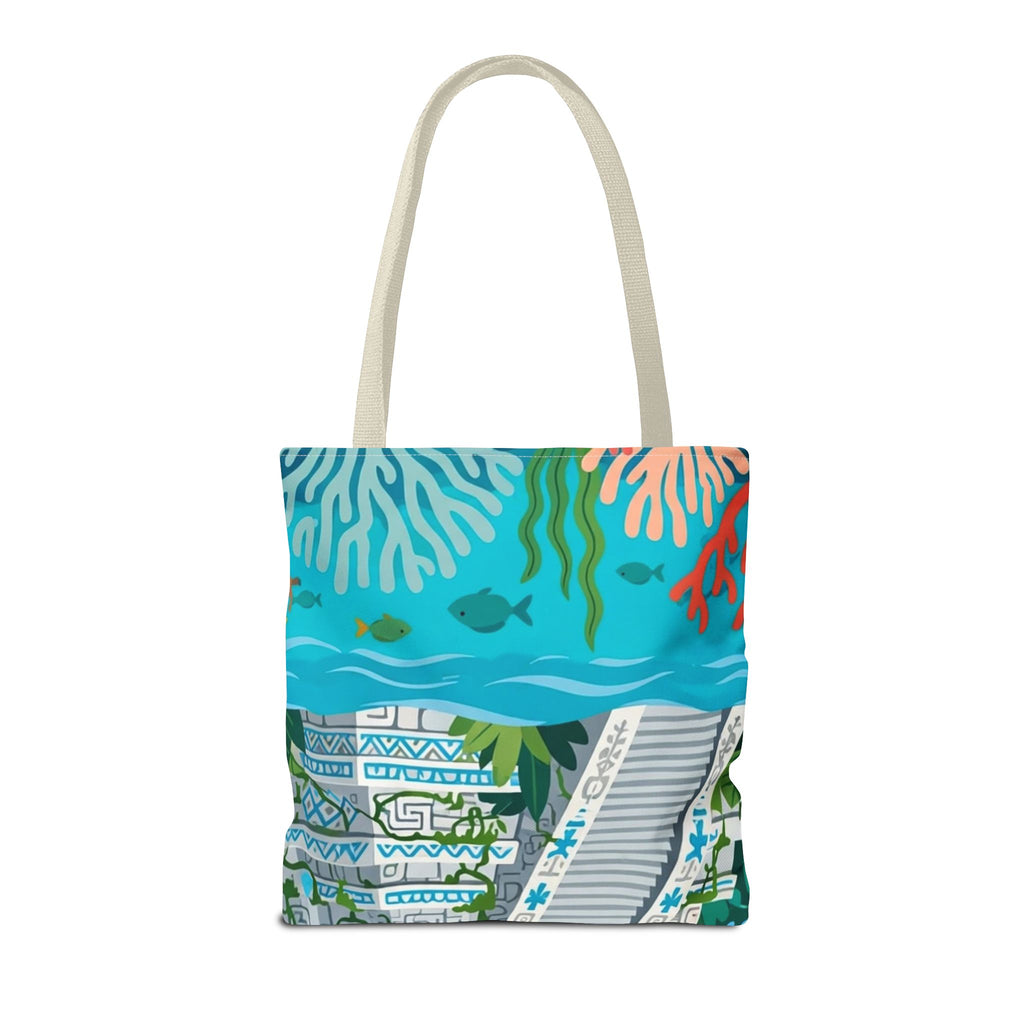 Honduras Macaw & Ruins Tote Bag