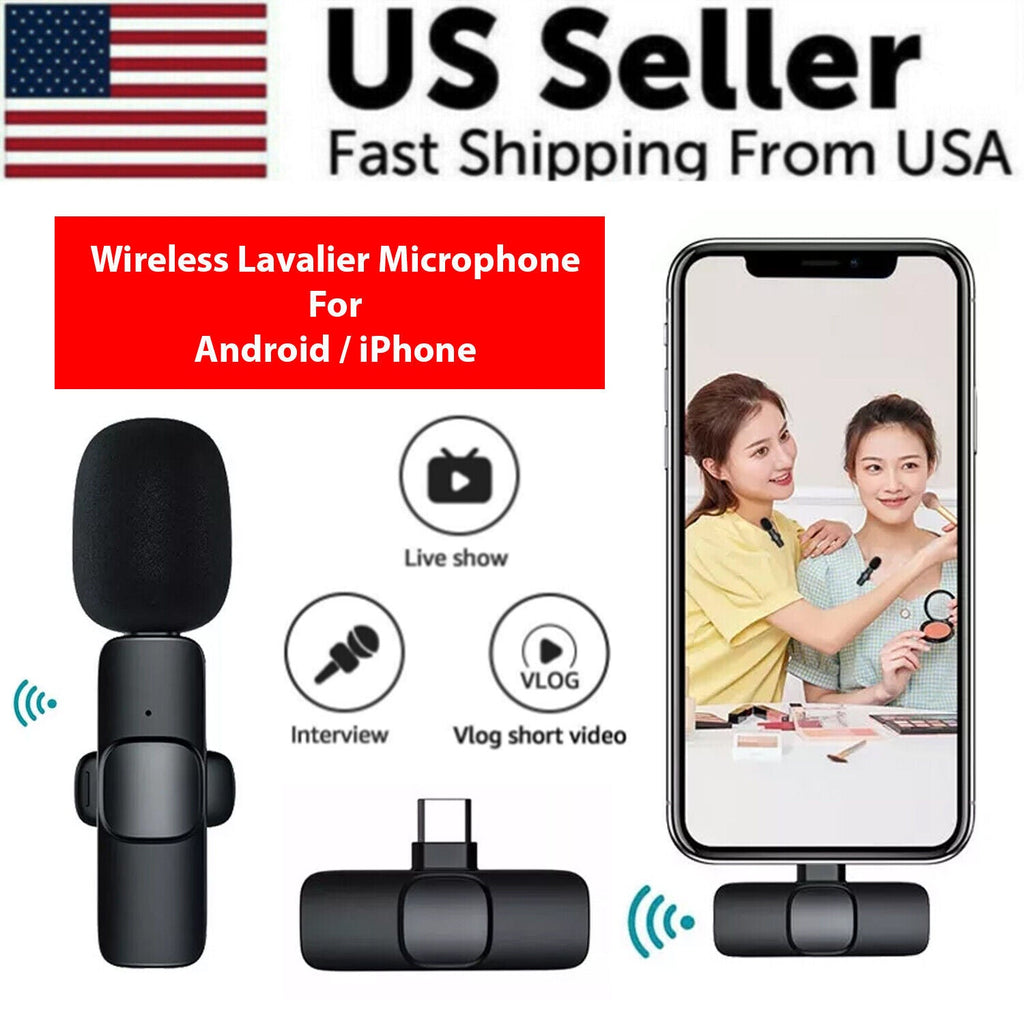 Wireless Lavalier Microphone for iPhone and Android