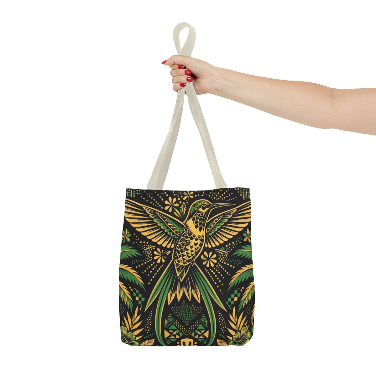 Jamaica Hummingbird & Guitar Tote Bag