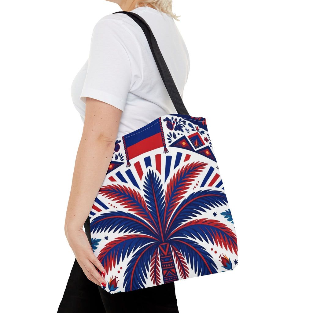 Haiti Palm & Drums Tote Bag