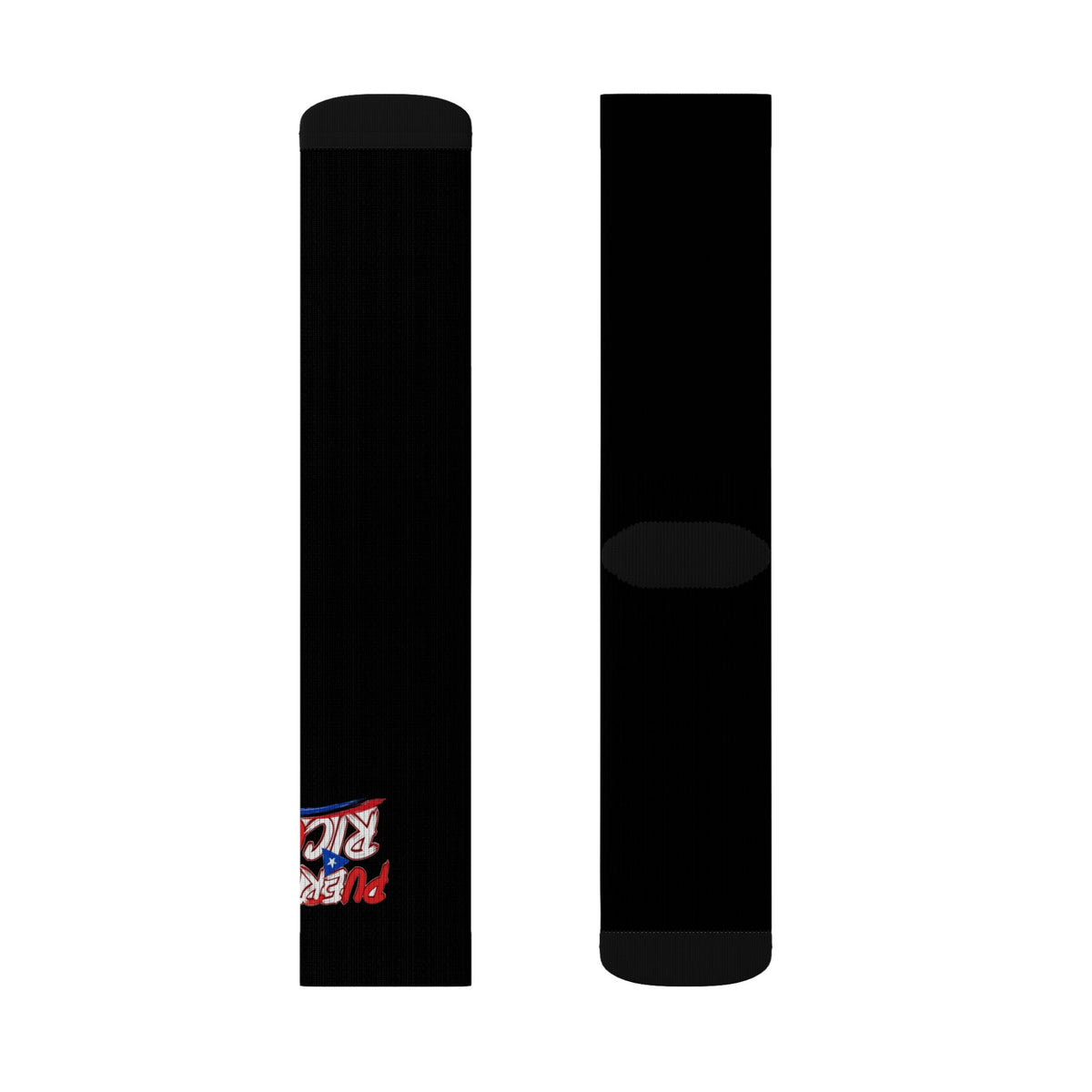 Puerto Rico Wordmark Socks - Black