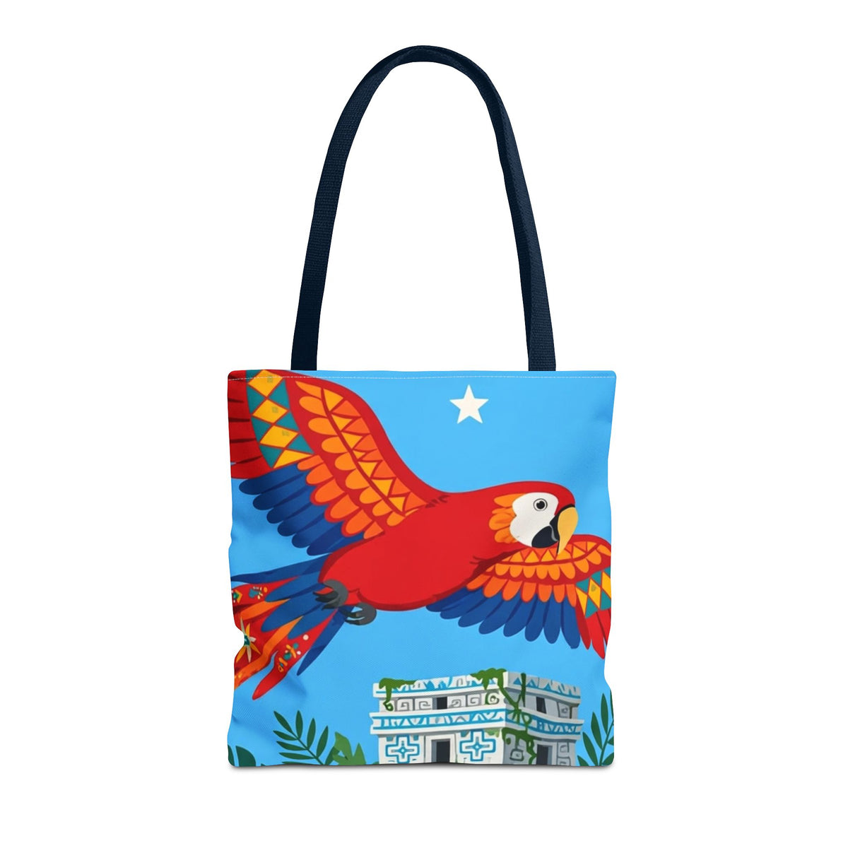 Honduras Macaw & Ruins Tote Bag