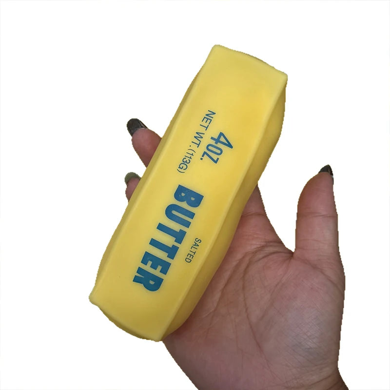 Butter Stick Squishy Stress Ball Fidget Toy Crunchy Squeeze Round