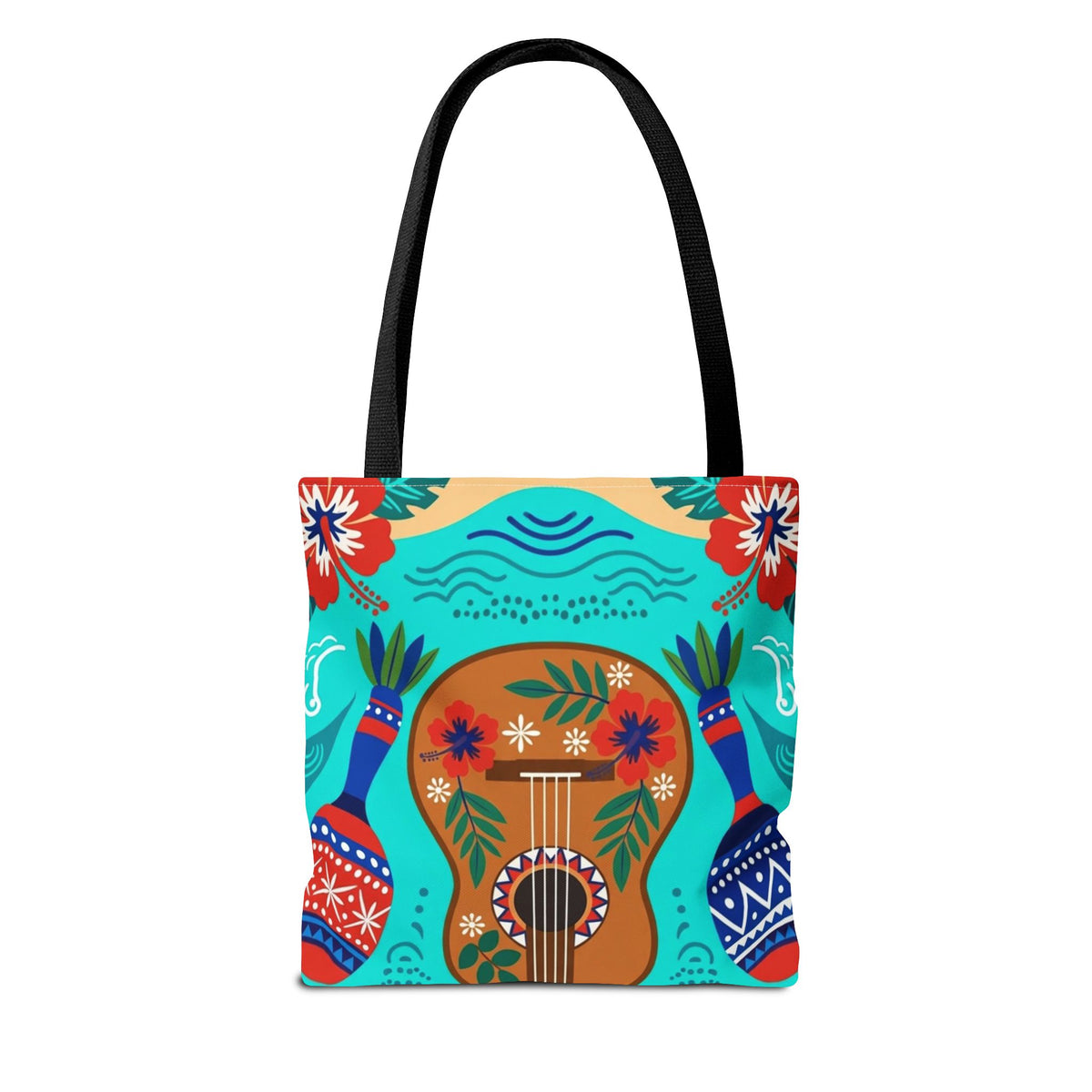 Dominican Republic Guitar & Maracas Tote Bag