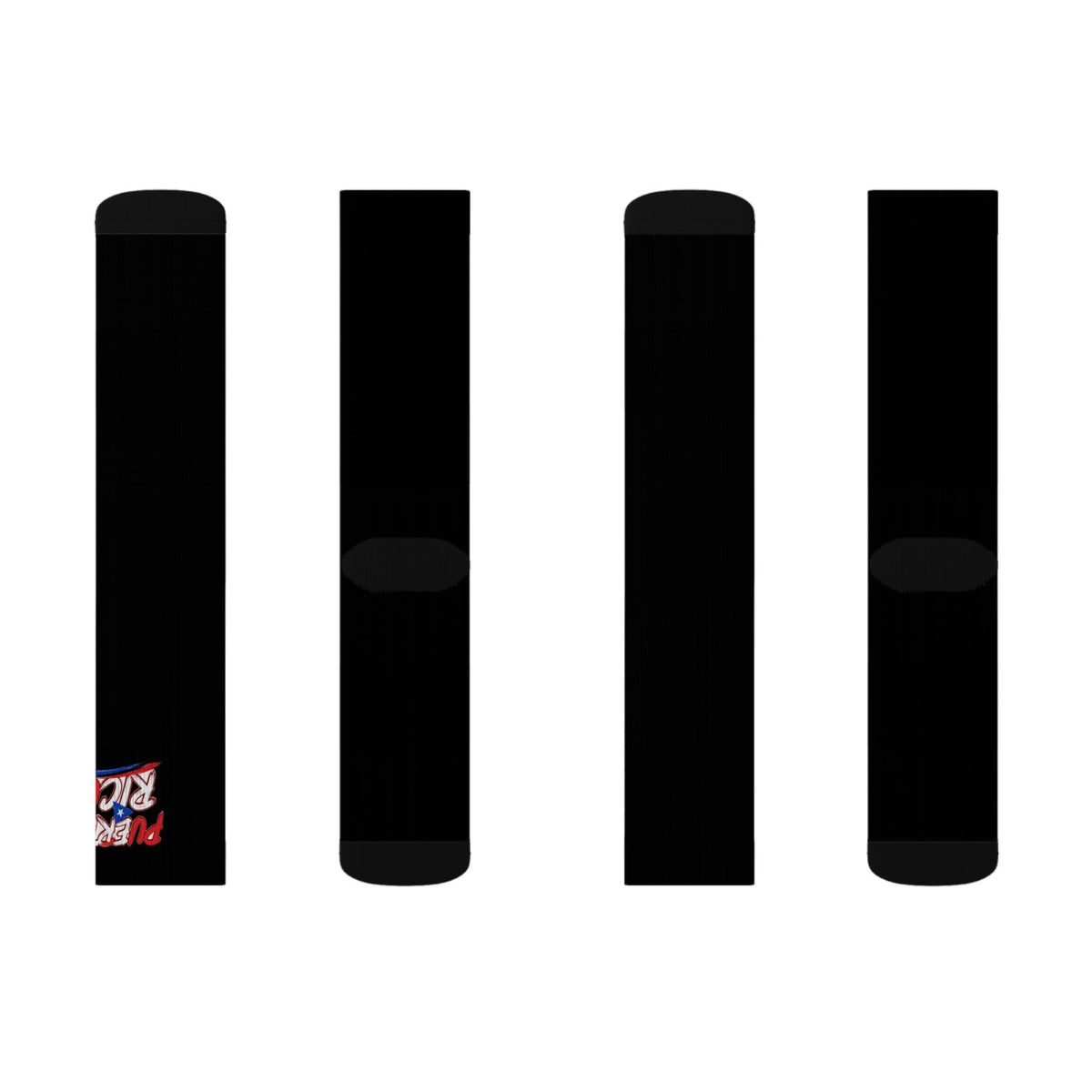 Puerto Rico Wordmark Socks - Black