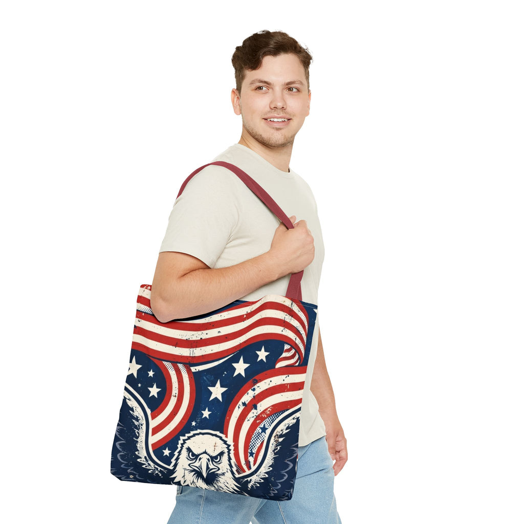 USA Eagle & Flag Tote Bag