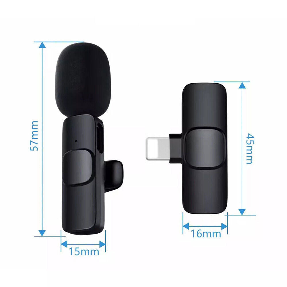 Wireless Lavalier Microphone for iPhone and Android
