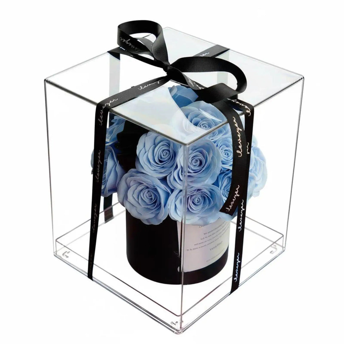 Acrylic Soap Bouquet Everlasting Scented Rose Arrangement Artificial Flower Gift Box for Home Decor