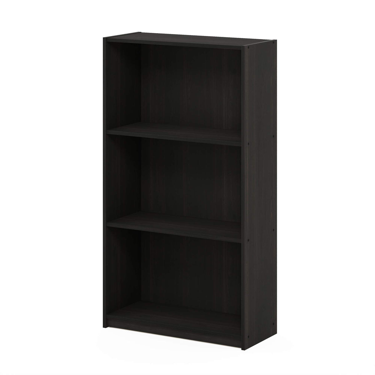 Furinno Basic 3-Tier Bookcase Storage Shelves Espresso