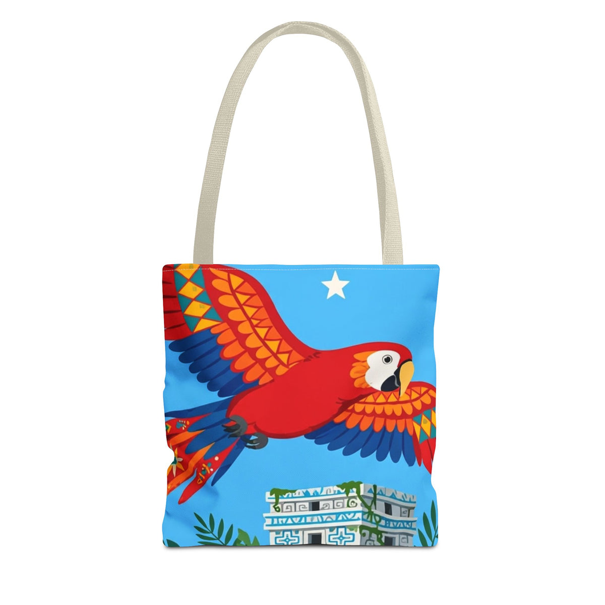 Honduras Macaw & Ruins Tote Bag