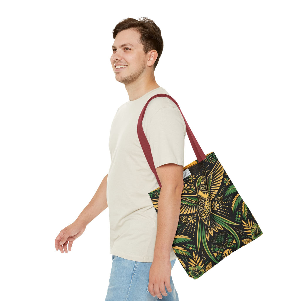 Jamaica Hummingbird & Guitar Tote Bag