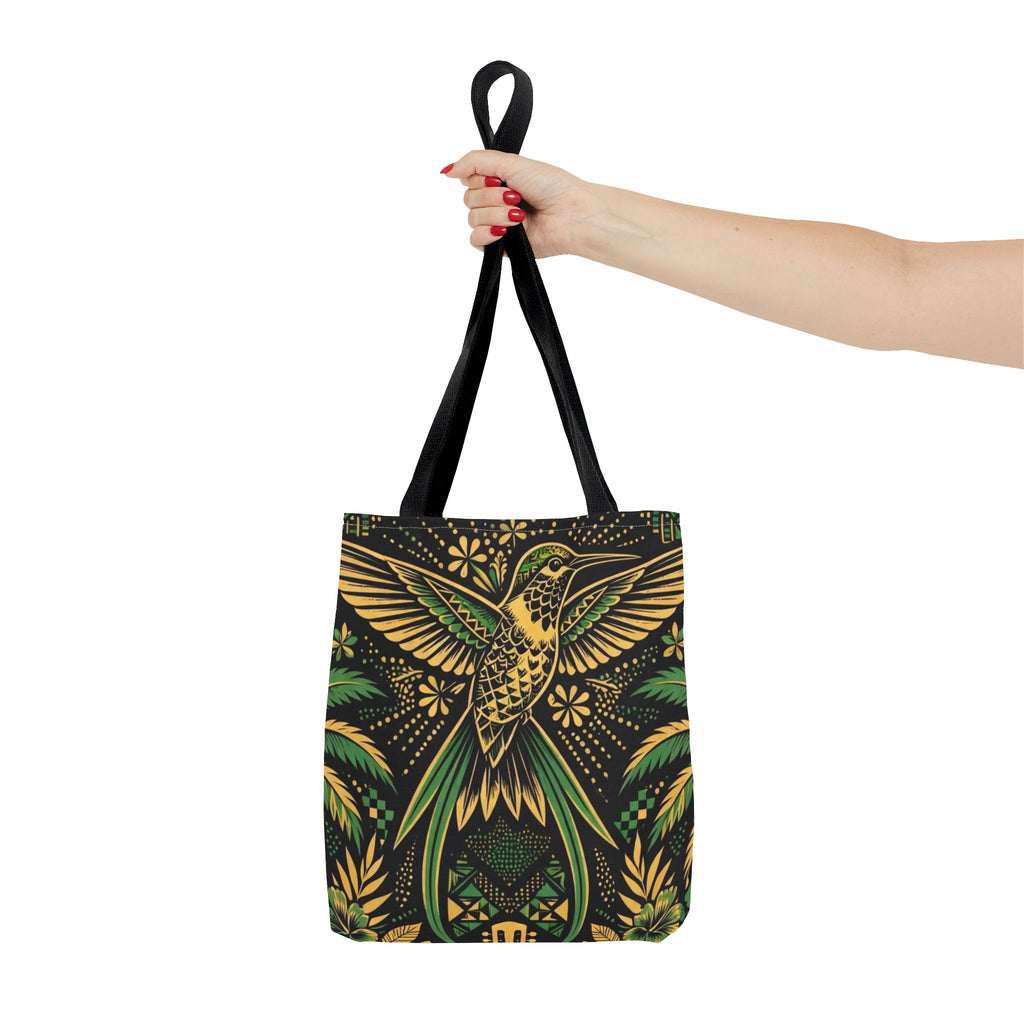 Jamaica Hummingbird & Guitar Tote Bag