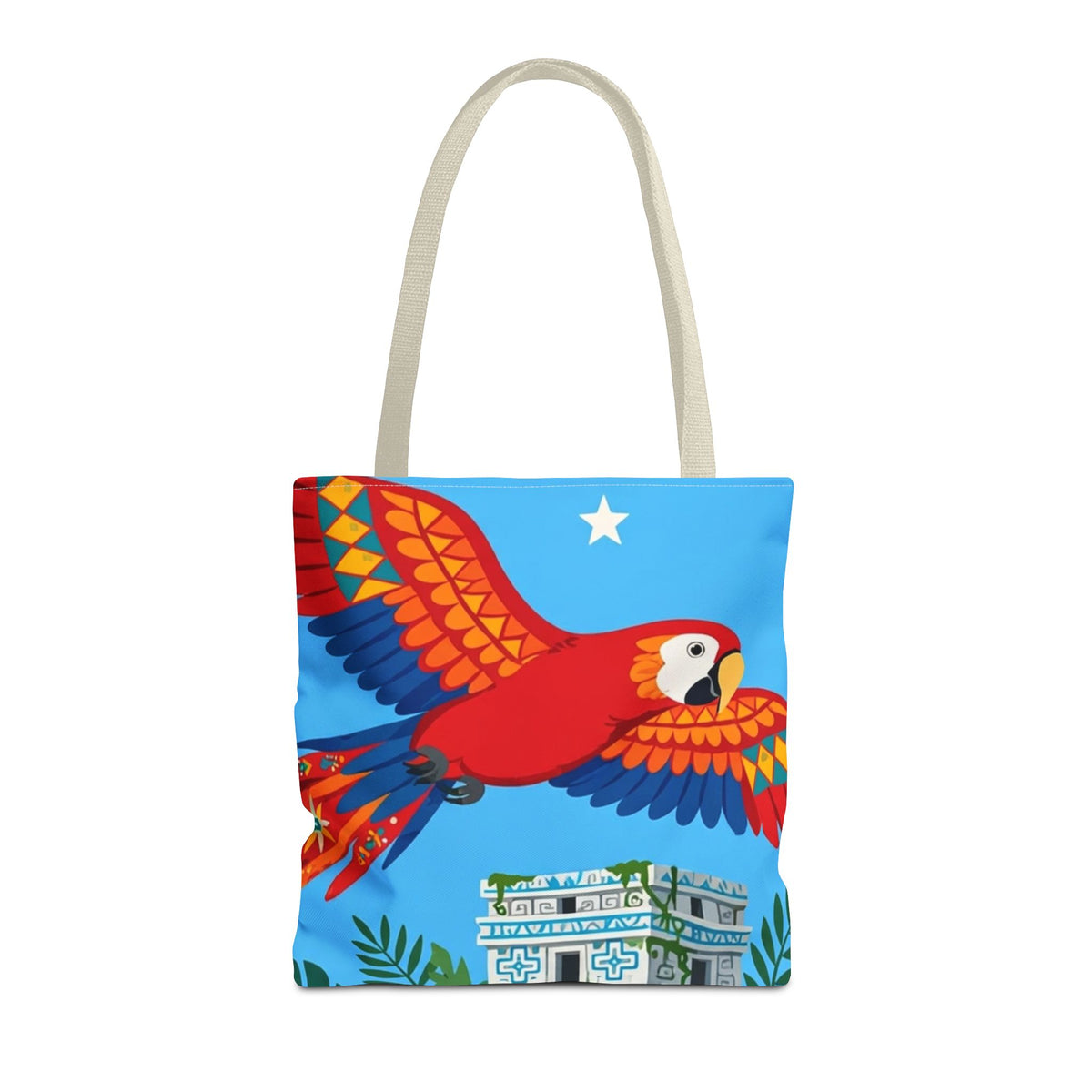 Honduras Macaw & Ruins Tote Bag