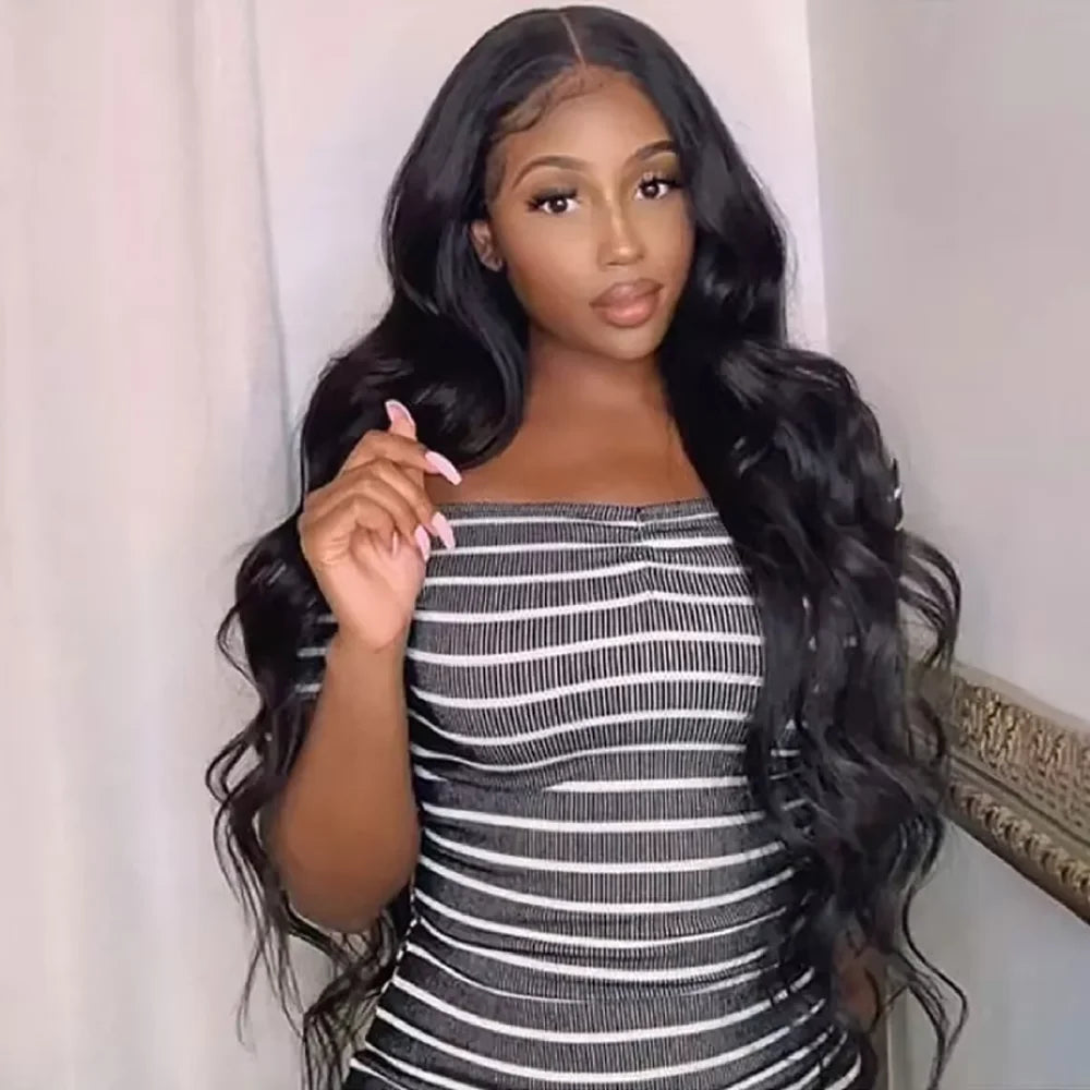 Brazilian Body Wave Raw 220% Density 30 32 Inch 13x6 HD Lace Front