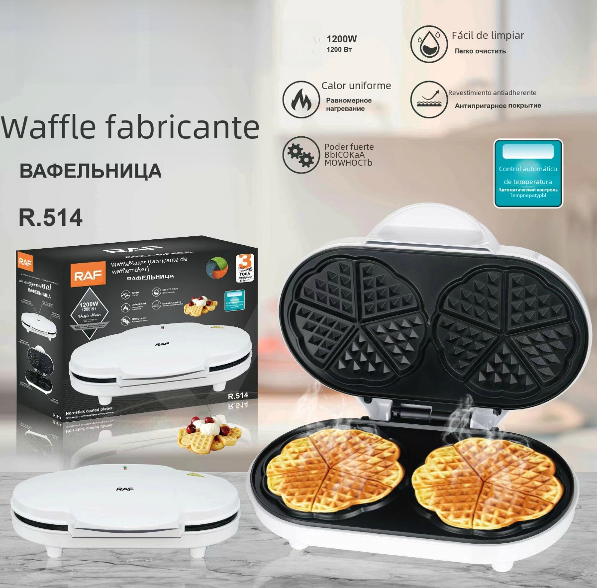 Mini Bread Maker and Waffle Maker for Home Baking