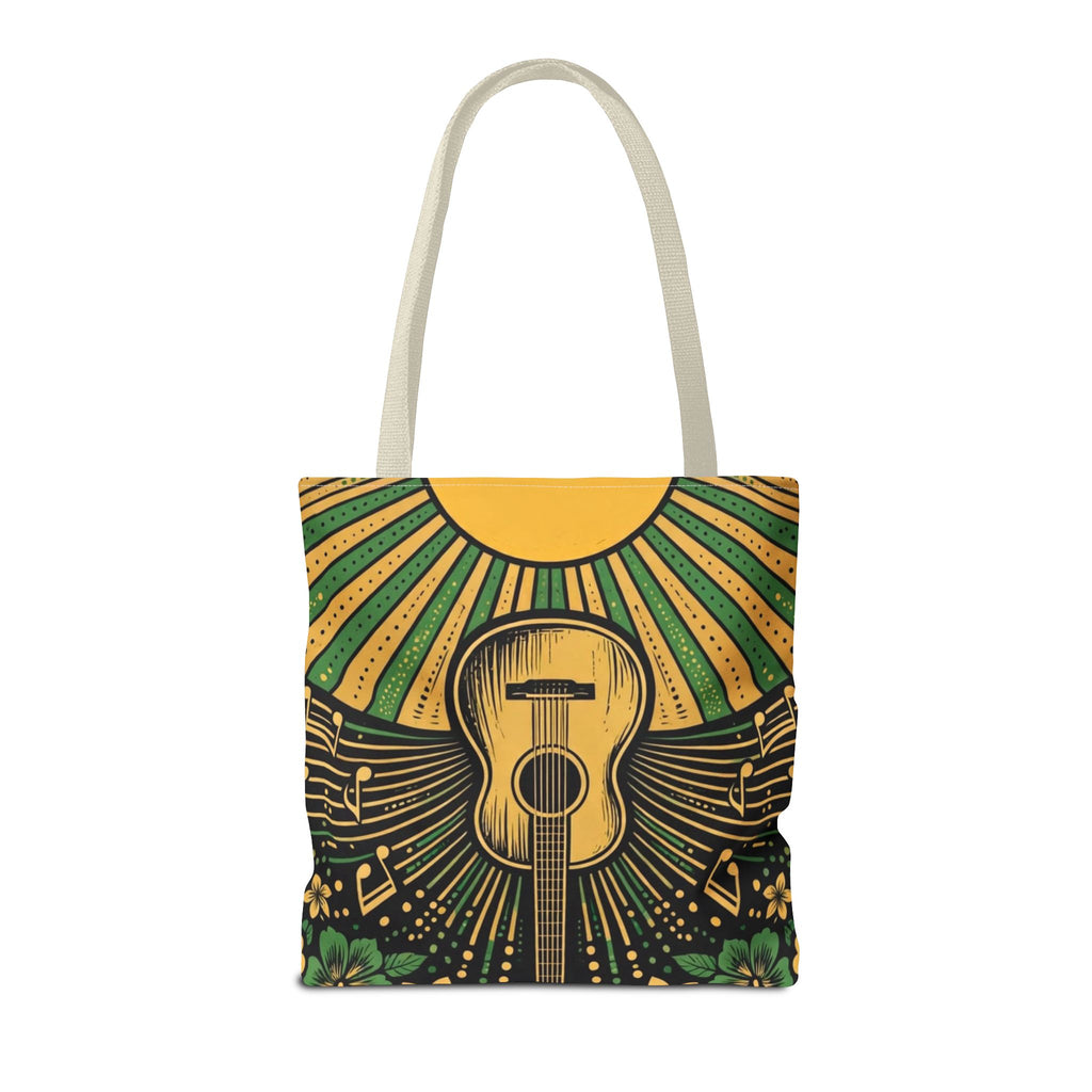 Jamaica Hummingbird & Guitar Tote Bag