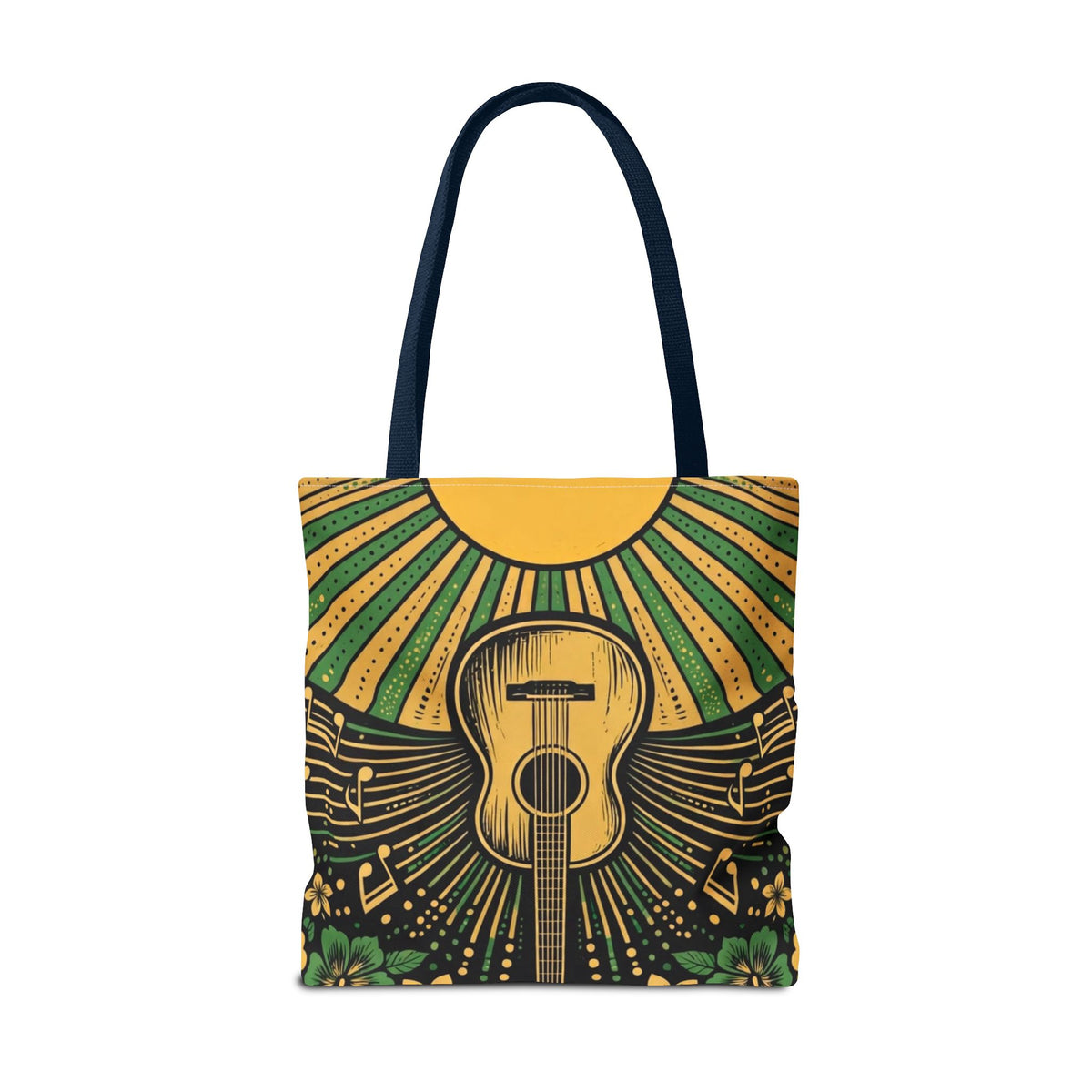 Jamaica Hummingbird & Guitar Tote Bag