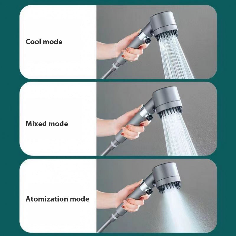 3 Modes Shower Head High Pressure Showerhead Portable Filter Rainfall