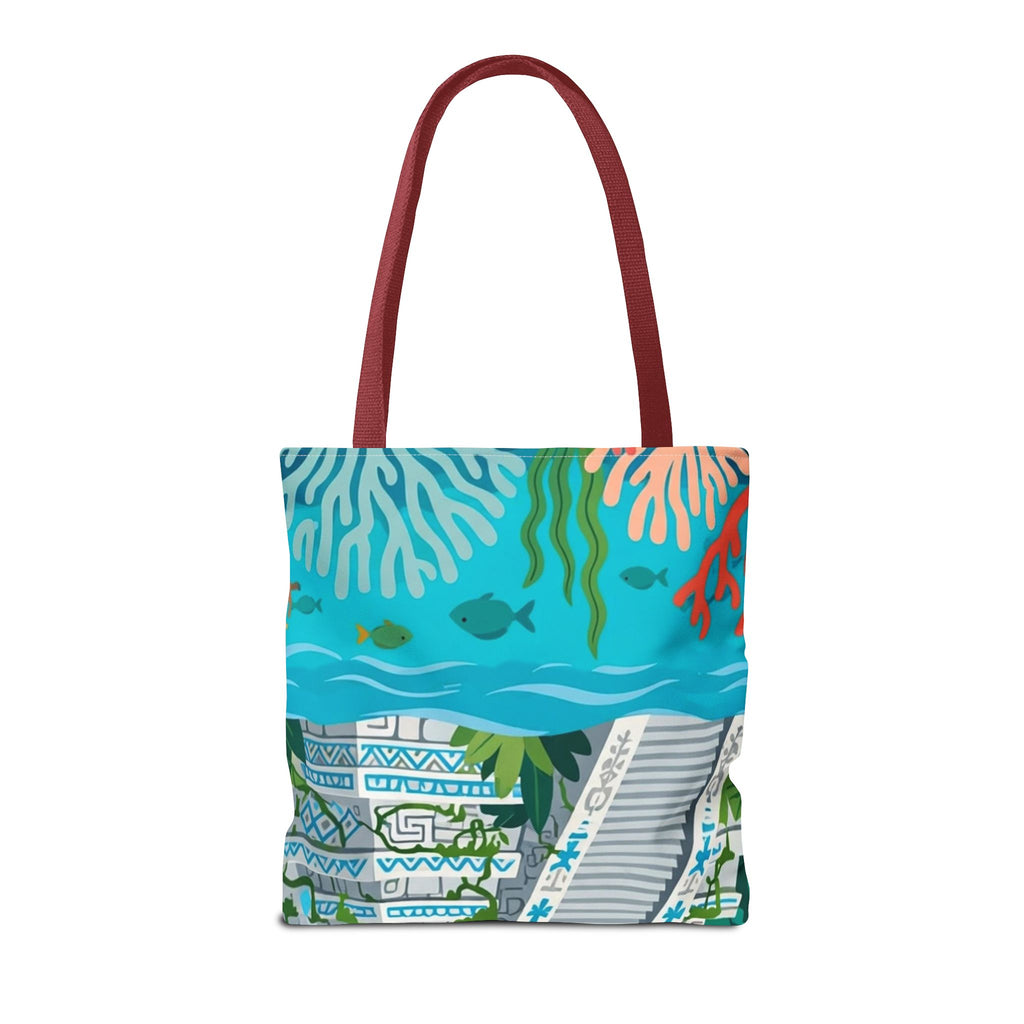 Honduras Macaw & Ruins Tote Bag