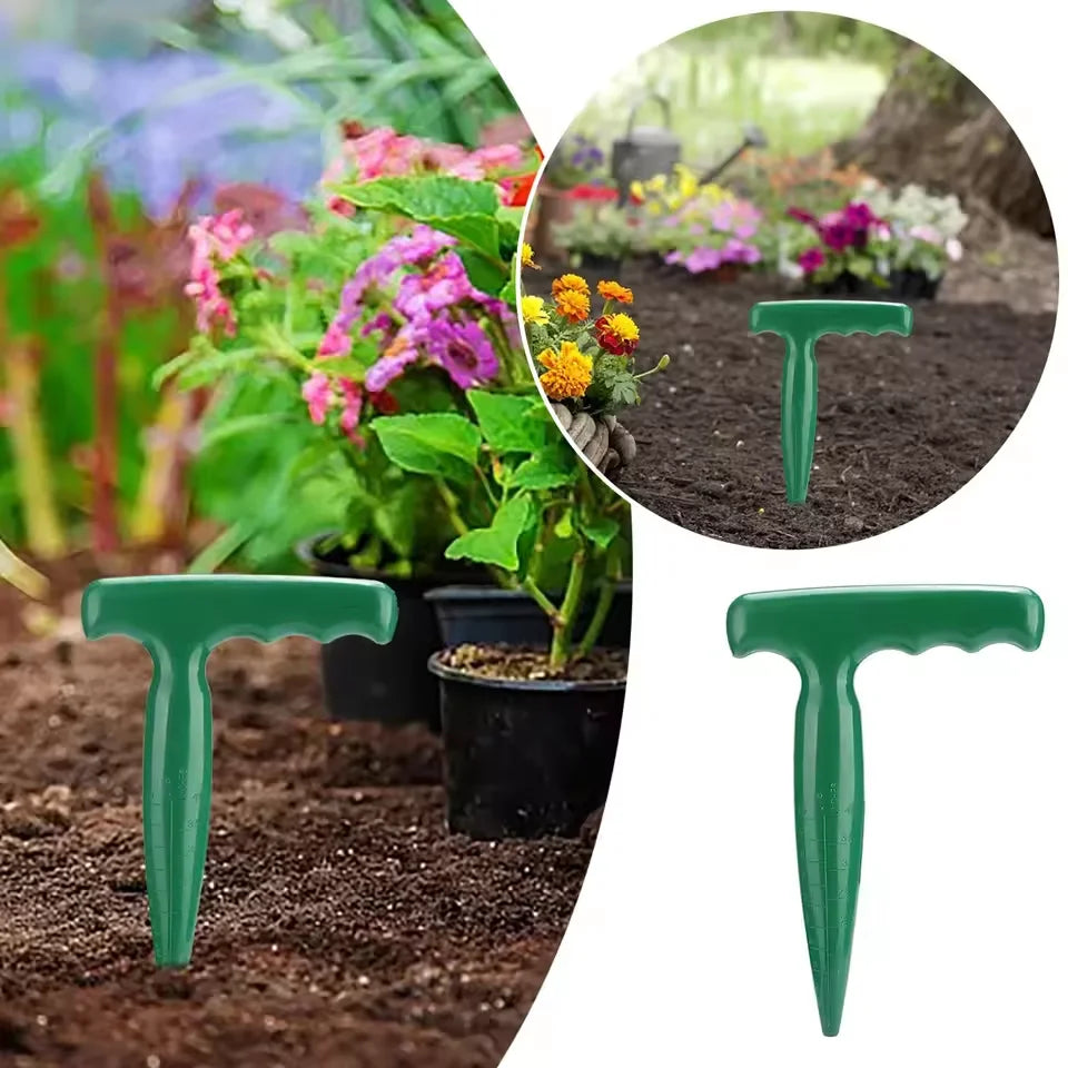 1pc Handheld Garden Hole Puncher Clear Scale Planting Tools