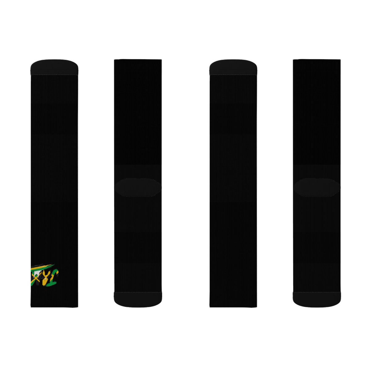 Jamaica Wordmark Socks - Black