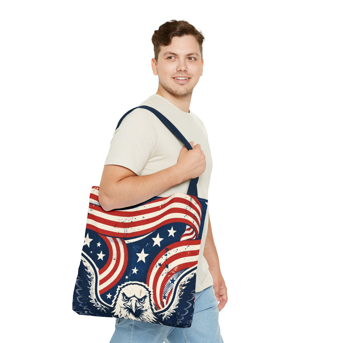USA Eagle & Flag Tote Bag