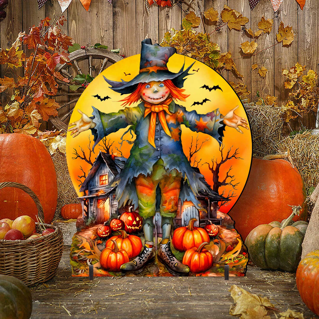 Halloween Scarecrow Freestanding Decor - Outdoor by G. Debrekht