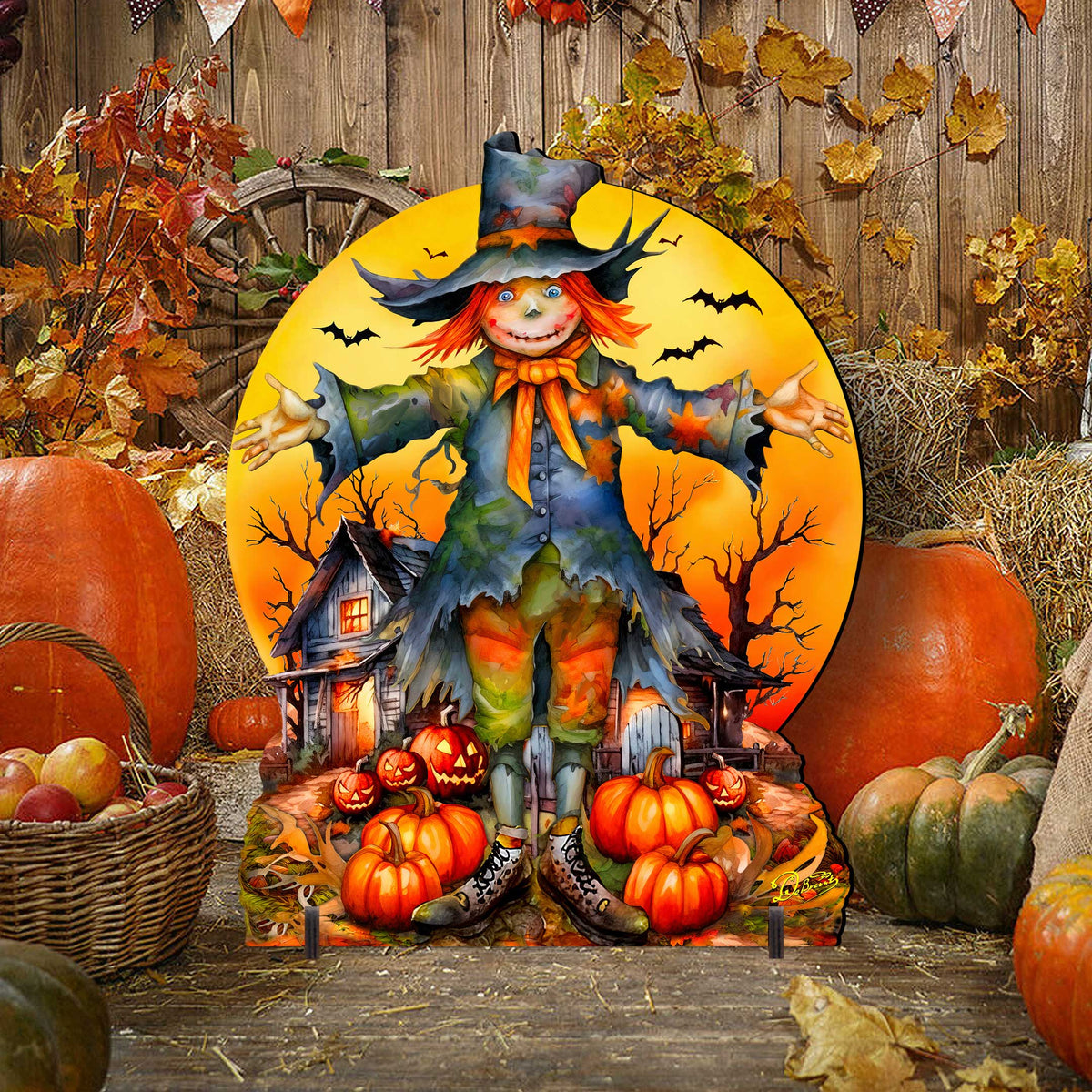Halloween Scarecrow Freestanding Decor - Outdoor by G. Debrekht