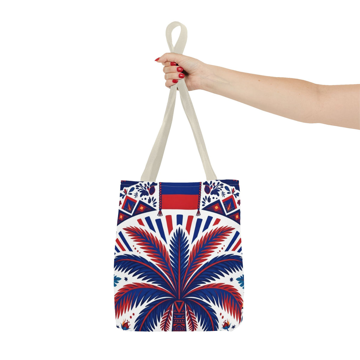 Haiti Palm & Drums Tote Bag