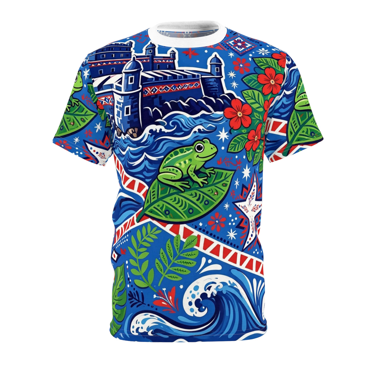 Puerto Rico El Morro & Coquí All-Over Print T-Shirt