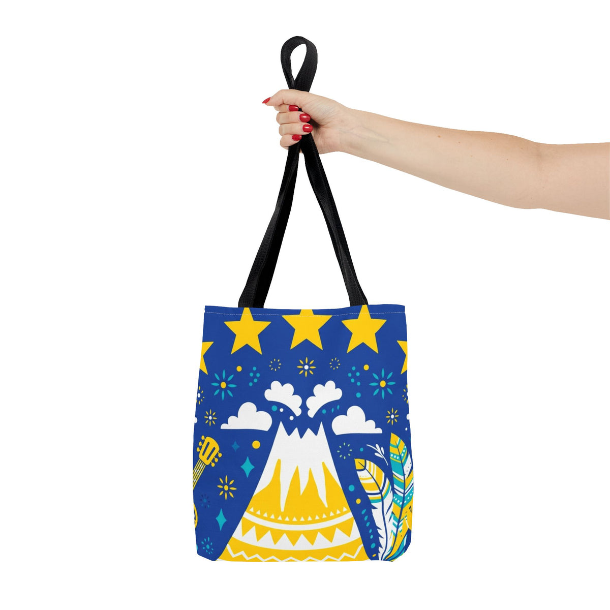 Cape Verde Volcano & Stars Tote Bag