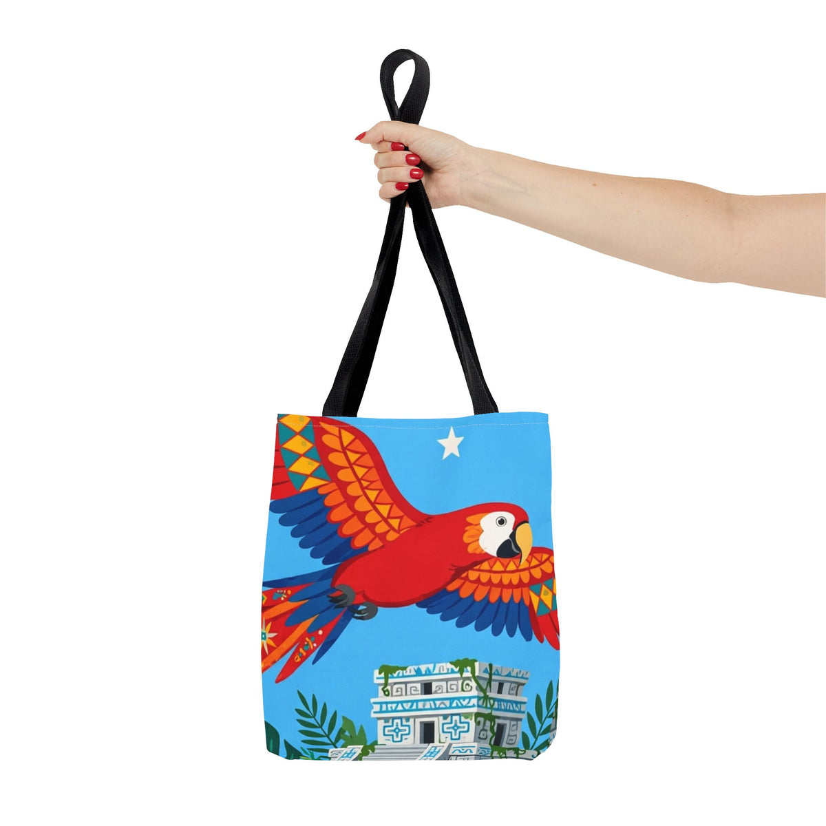Honduras Macaw & Ruins Tote Bag
