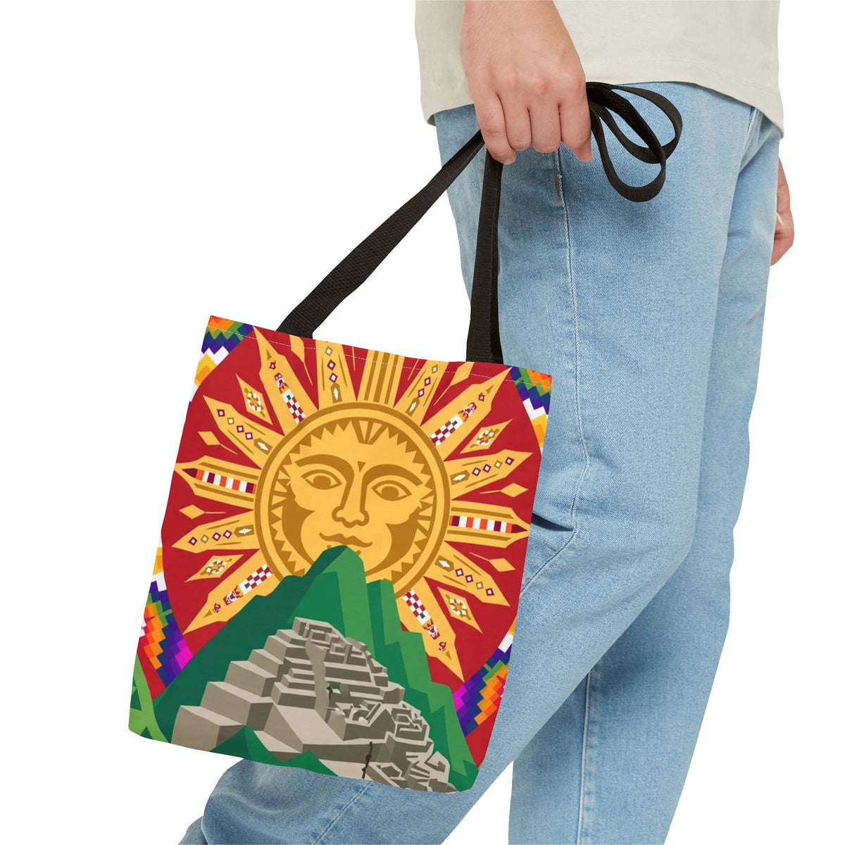 Peru Llama & Machu Picchu Tote Bag